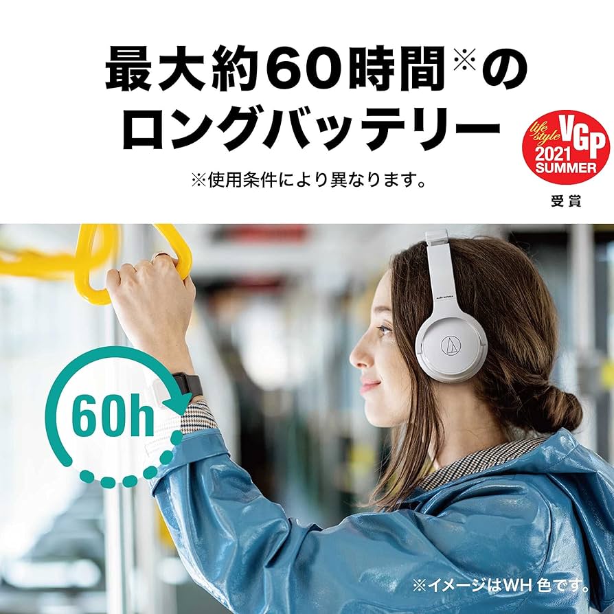 audio-technica ワイヤレスヘッドホン 最大40時間再生 Bluetooth マイク付き 密閉型 ホワイト ATH-S200BT WH ATH-S220BT WH ワイヤレスヘッドホン audio-technica 密閉